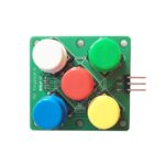Colorful Round Cap button Analog Button Module 5 five Keys