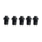 Black push button switch